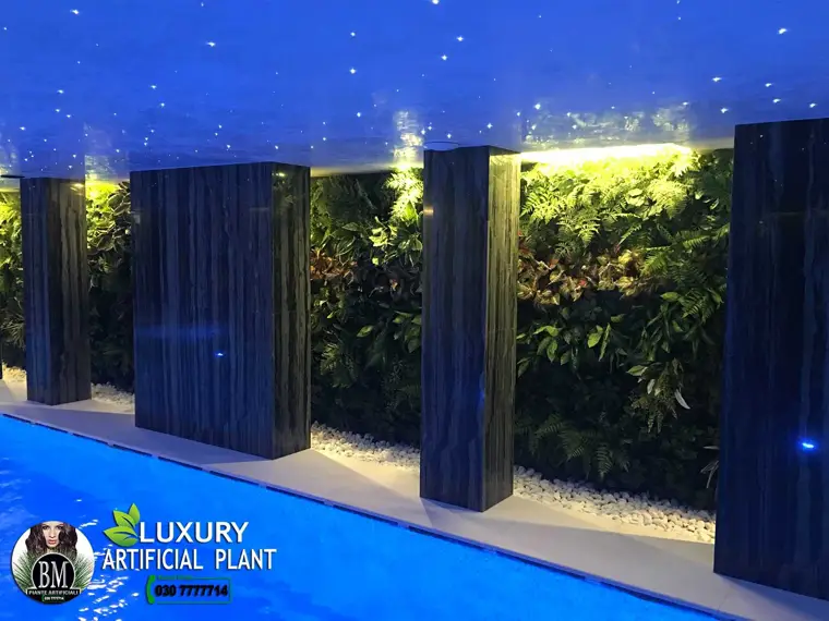 Custom-made LUX vertical garden &ndash; Indoor pool