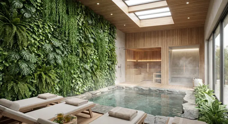 Custom-made LUX vertical garden &ndash; Spa and wellness