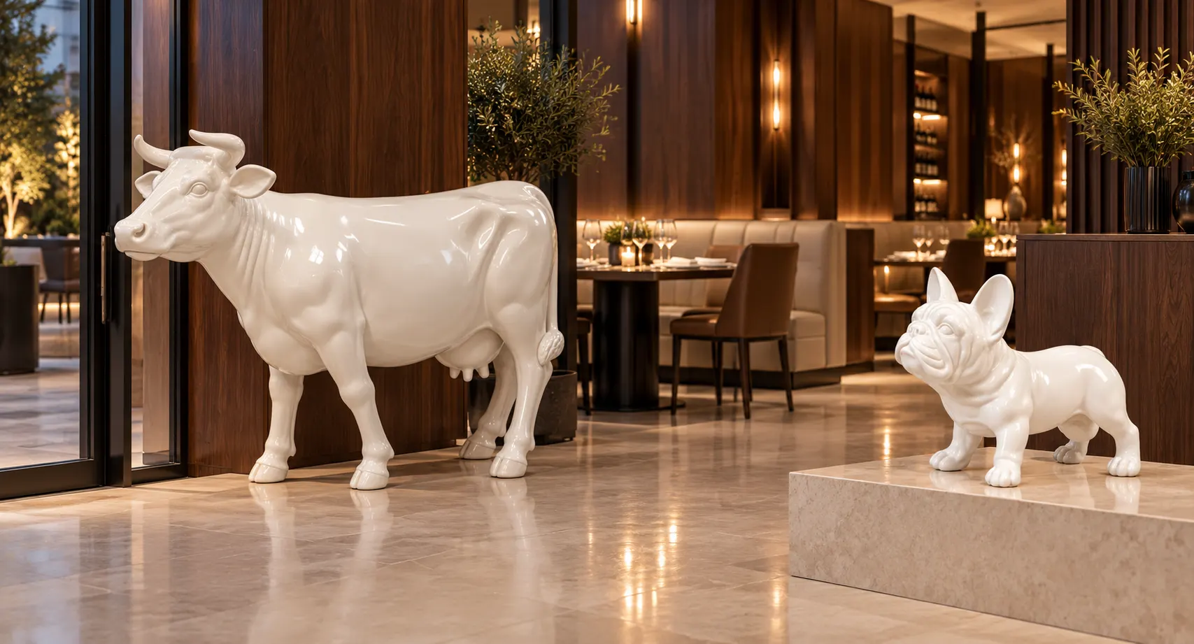 Statue di design Black & White in ambiente